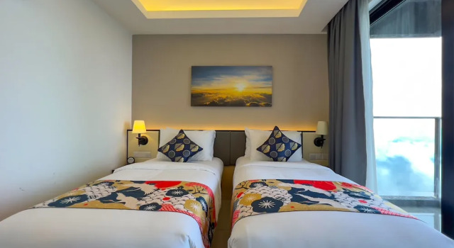 Люкс с 2 комнатами с балконом и с видом на горы The Yanné, Onsen Hotel