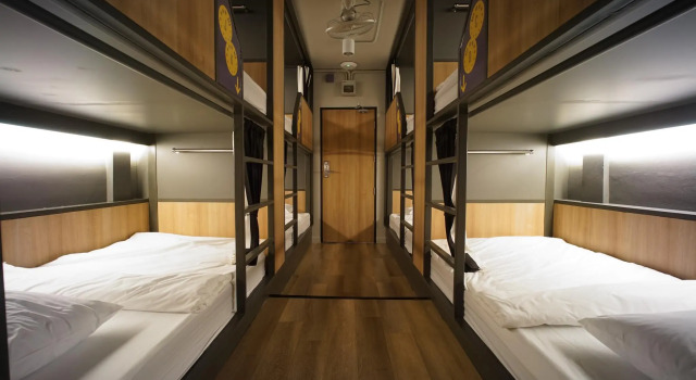 Кровать в общем номере BRB Hostel Bangkok Silom