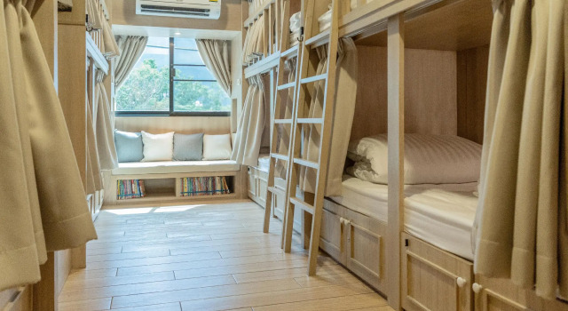 Кровать в общем номере Amaka Bed and Breakfast