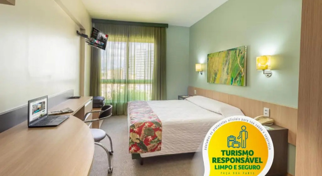 Двухместный номер Standard Eko Residence Hotel - próximo a Santa Casa e Auditório Araujo Vianna