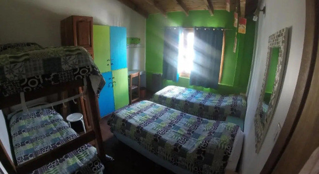 Кровать в общем номере La Justina Hostel