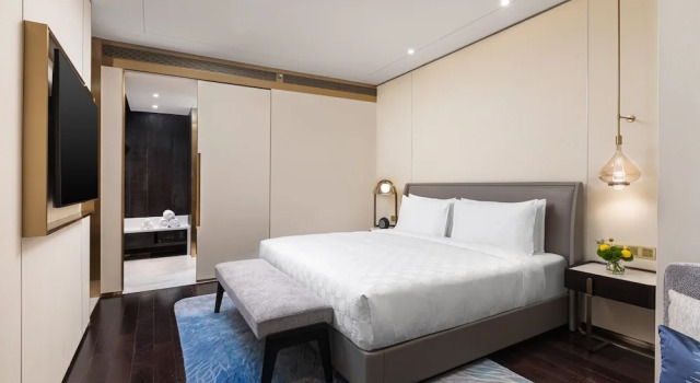 Люкс Lounge Access c 1 комнатой HUALUXE Shanghai Changfeng Park by IHG
