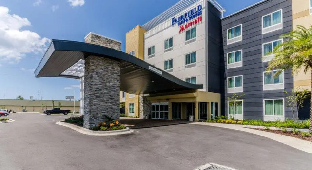 Кровать в общем номере Fairfield Inn & Suites by Marriott Panama City Beach