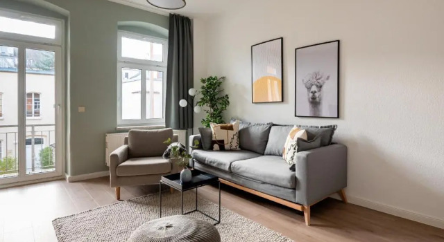 Люкс с 2 комнатами с балконом Limehome Dresden Jordanstraße
