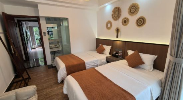 Люкс с 5 комнатами Qingyangju Villa | Classical Woodwork & Light Shadow Space, Family Art Resort