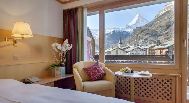 Двухместный номер Superior с видом на горы Hotel Metropol & Spa Zermatt