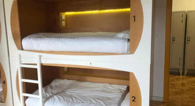 Кровать в общем номере Vistas de Lisboa Hostel