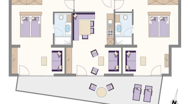 Апартаменты с 2 комнатами Tschuggmall Appartements