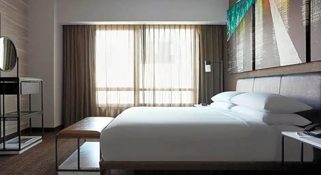 Двухместный люкс c 1 комнатой с видом на реку New York Marriott at the Brooklyn Bridge