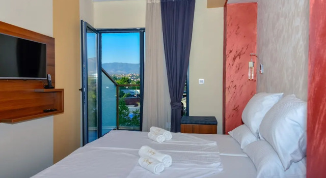 Двухместный номер Standard с балконом и с видом на горы Hotel Story