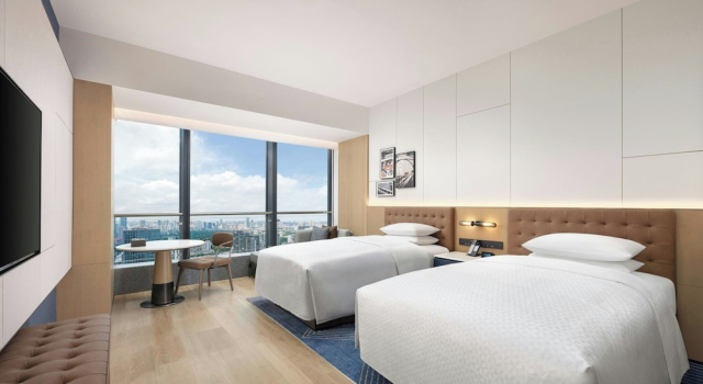 Четырёхместный номер Comfort с видом на город Four Points by Sheraton Wuhan Hankou
