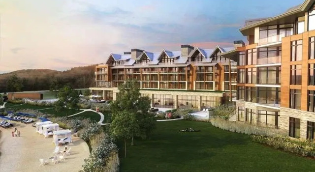 Кровать в общем номере Пентхаус Entourage sur-le-Lac