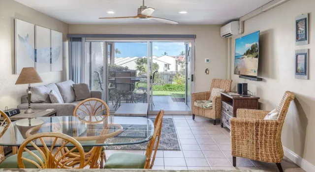 Двухместный номер Standard с частичным видом на океан Hale Kamaole 150 - Great Ocean Views From Private Lanai, No Carpet, Split AC!