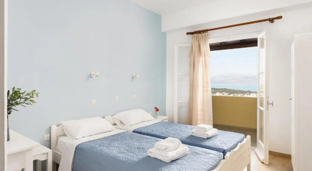 Апартаменты с 2 комнатами с видом на море Apollon Apartments
