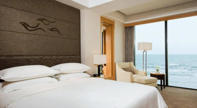 Двухместный номер с видом на океан Sheraton Yantai Golden Beach Resort