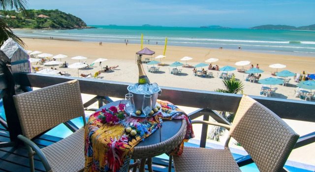Номер Deluxe с балконом и с видом на море Chez Pitu Praia Hotel