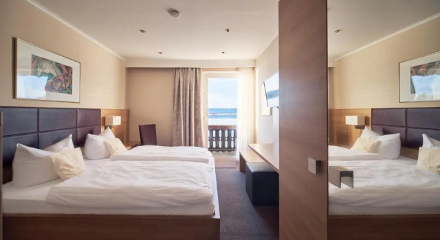 Двухместный номер Standard с видом на озеро Seehotel Grauer Bär