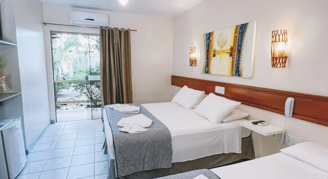 Трёхместный номер Deluxe с балконом Porto Geraes Praia Hotel