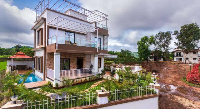 SaffronStays Aster, plunge pool villa with garden, Lonavala