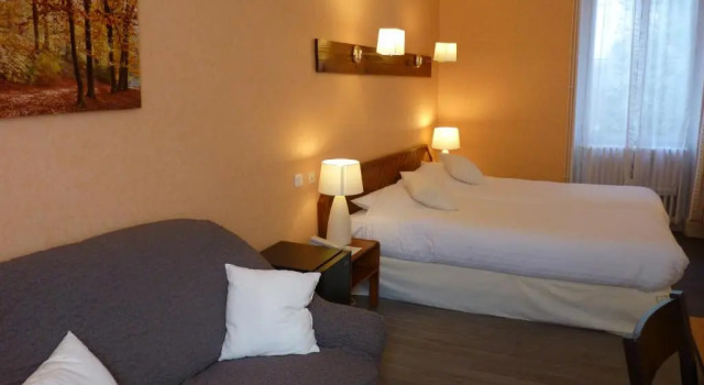 Confort double chambre Logis Hôtel Le Belle Rive