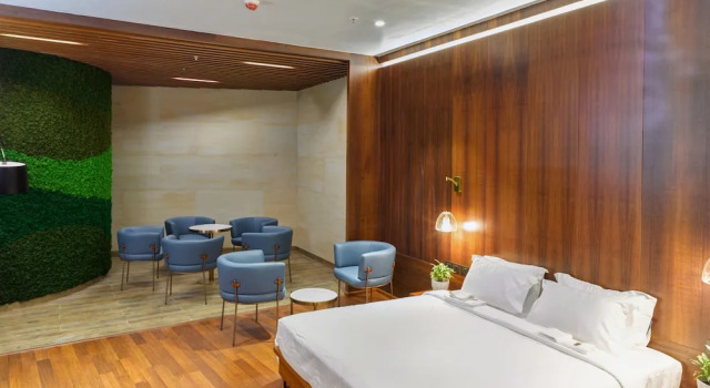 Люкс Deluxe 0484 Aero Lounge-Terminal 2 Cochin Airport Hotel