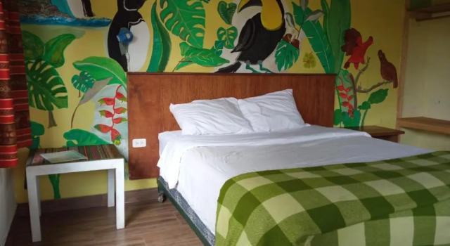 Habitación doble Estándar con vista a la montaña Biohostal Mindo Cloud Forest