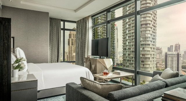 Двухместный номер с видом на город Four Seasons Hotel Kuala Lumpur