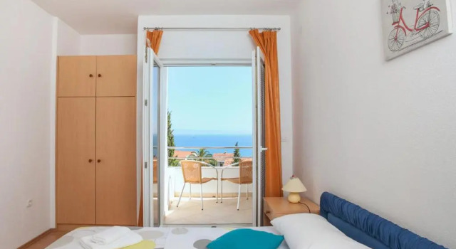 Апартаменты с 2 комнатами с балконом и с видом на море Apartments Kairos