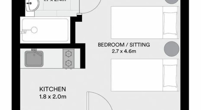 Студия Knightsbridge Apartments