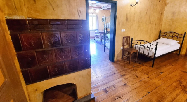 Кровать в общем номере B&B Pod Skalo