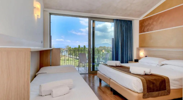 Трёхместный номер Standard с балконом и с видом на реку Hotel Rivus