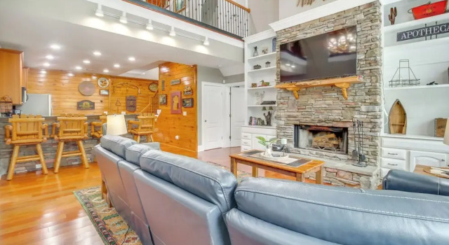 Game Room & Fire Pit: Riverfront Home in Ellijay!