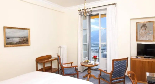 Одноместный номер Standard с красивым видом из окна Hotel Victoria Glion