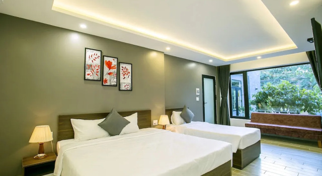 Трёхместный номер Deluxe с видом на сад Sweet House Homestay Hoi An