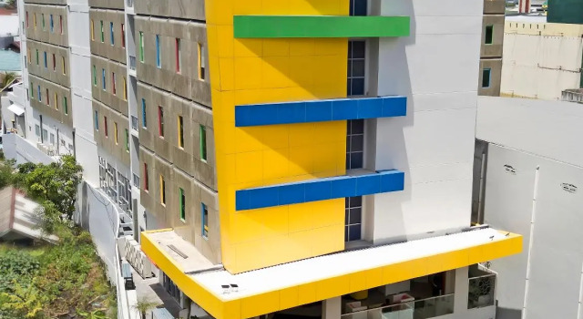 Кровать в общем номере POP! Hotel Banjarmasin