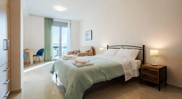 Georgia seaview apartment B3, Забронировать Апартаменты/квартира Апартаменты периферийной единицы Мессения, Апартаменты/квартира