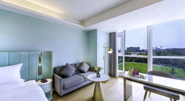 Двухместный номер Deluxe Manxin Hotel Beijing Yizhuang Economic Development Zone