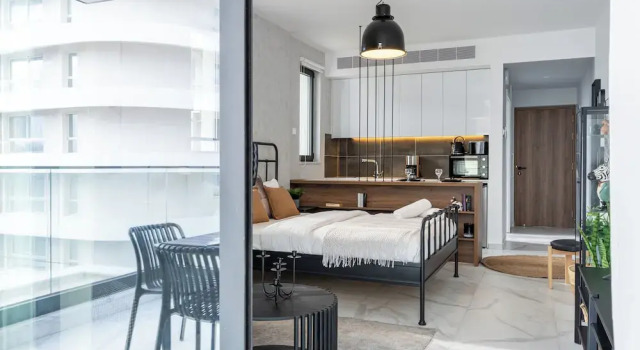 Dusk - Studio by Plus 49 in Mackenzie, Book Apartment Larnaka Larnaca Region