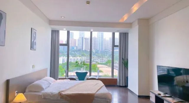 Двухместный семейный люкс с видом на город changjiang International Apartment