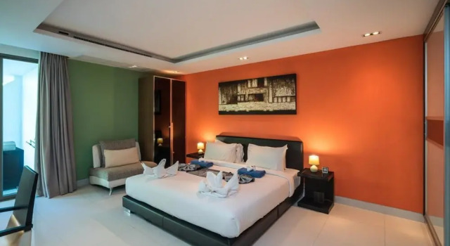 N308 - Walk to the Beach Apartment in Kamala Pool gym Parking