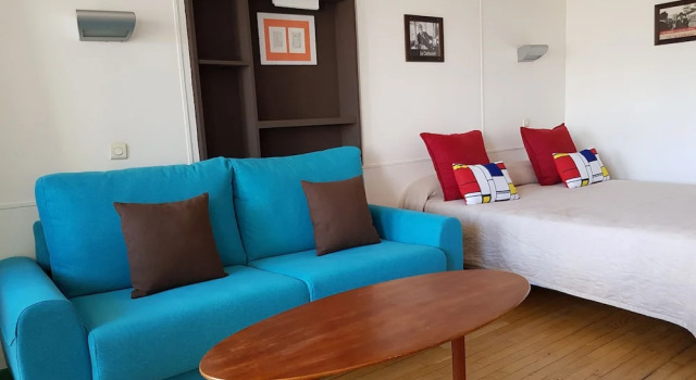 Двухместный семейный номер Standard с балконом и с видом на парк Hotel le Corbusier