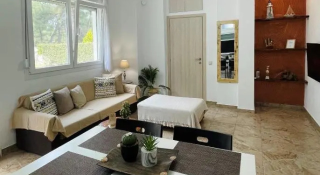 Eden apartment Paliouri with private backyard garden, Book Apartment Paliouri Kassandria, near Xenia Beach