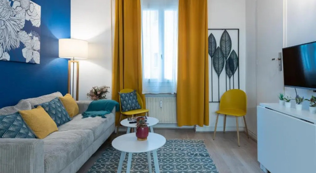 Апартаменты studio blue confort , proche gare part dieu