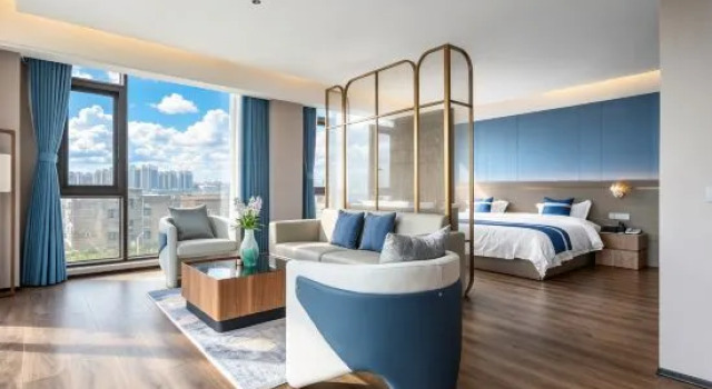 Люкс с видом на море Pingtan Jinshang Seaview Resort Homestay