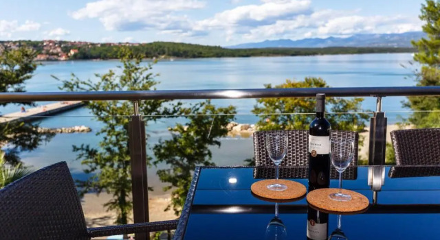 Апартаменты с 2 комнатами с видом на море Soline Bay Seashore Residence