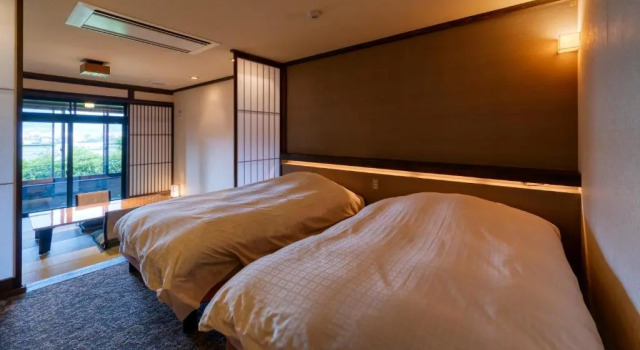 Номер Standard с видом на горы Yufuin Onsen Toshoan