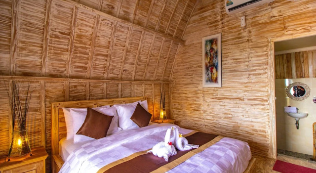 Deluxe dobbelt værelse med havudsigt Unicorn Bungalow