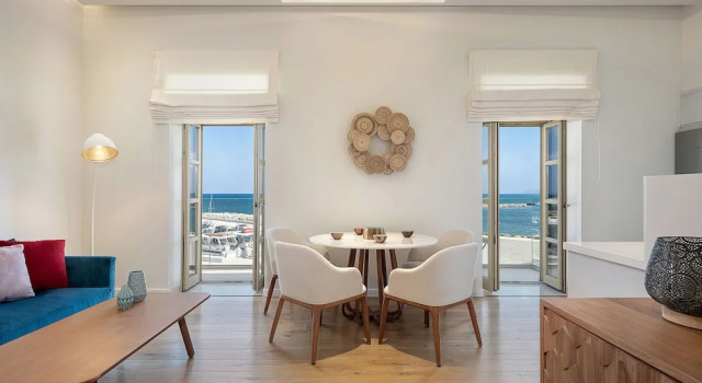 Апартаменты с 2 комнатами с балконом Avra Apartments Kolymbari Harbour
