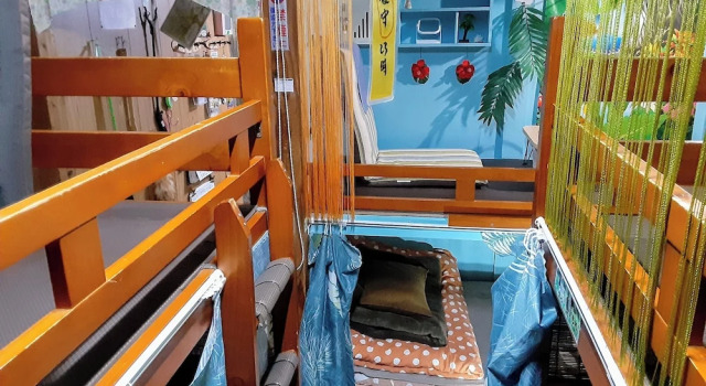 Кровать в общем номере Amami Guest House showa-so
