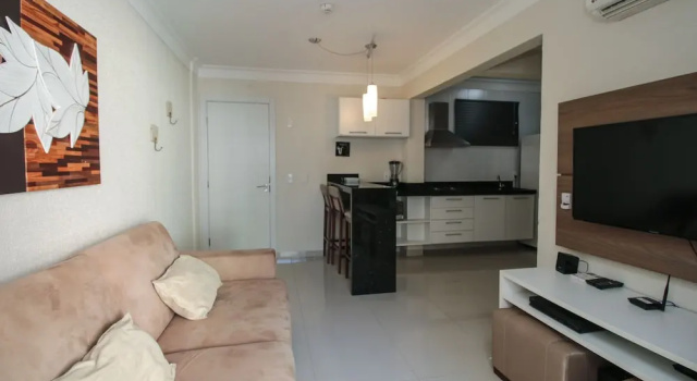Апартаменты c 1 комнатой с балконом Aluguel Apartamento 1 quarto Summer Beach 076A